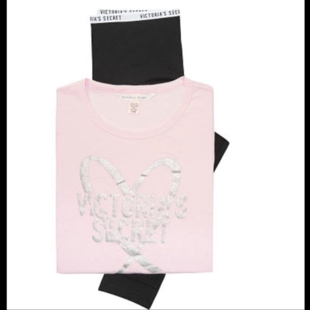 Victorias Secret Logo Pj Legging Set